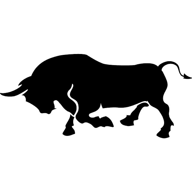 Bull Vector Silhouette   If You Want To Use This Image Free
