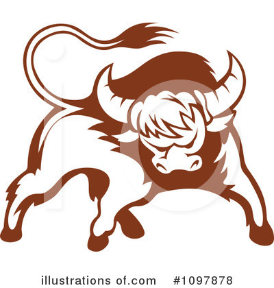 Cartoon Bulls Clipart