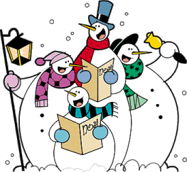 Free Clipart Of Snowman Clipart Of Four Snowmen Singing Christmas