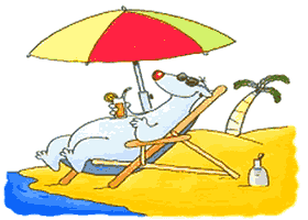 Polar Bear On The Beach Clipart  Free Clipart For Labor Day Weekend  A