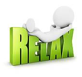Relaxed Clip Art Relax   Clipart Graphic