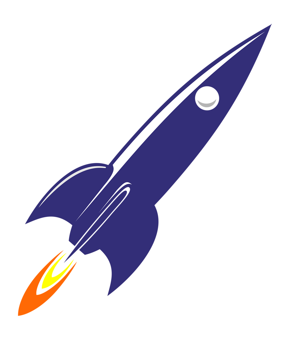 Rocket   Free Stock Photo   Illustration Of A Blue Rocket     16612