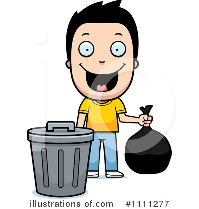 Royalty Free  Rf  Garbage Can Clipart Illustration  1111277 By Cory