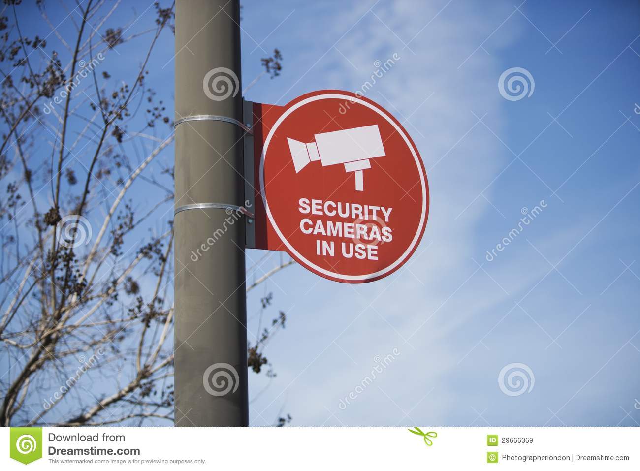 Smile Security Camera Signs Clipart