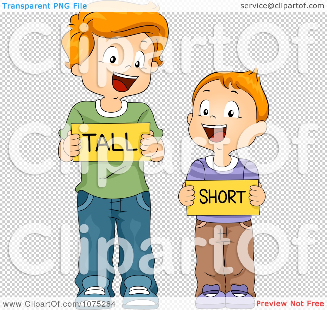 Tall And Short Clipart