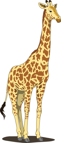 Tall Giraffe Clip Art At Clker Com   Vector Clip Art Online Royalty