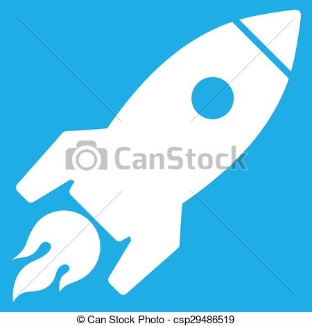 Vector Clip Art Of Rocket Launch Icon   Rocket Launch Icon Vector    