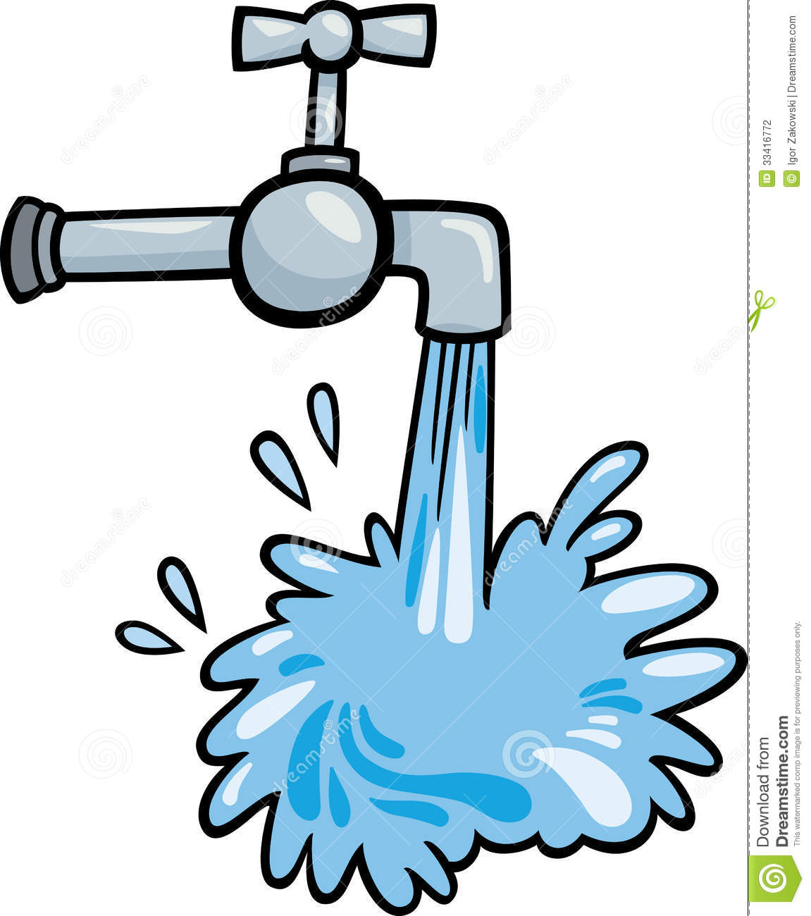 Water Tap Clip Art Cartoon Illustration Stock Photography   Image