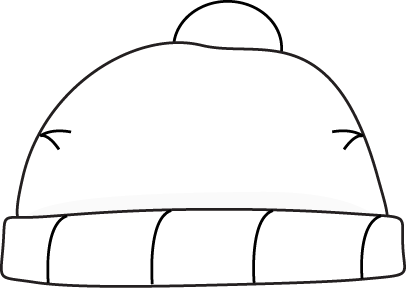 Winter Hat Clipart Black And White