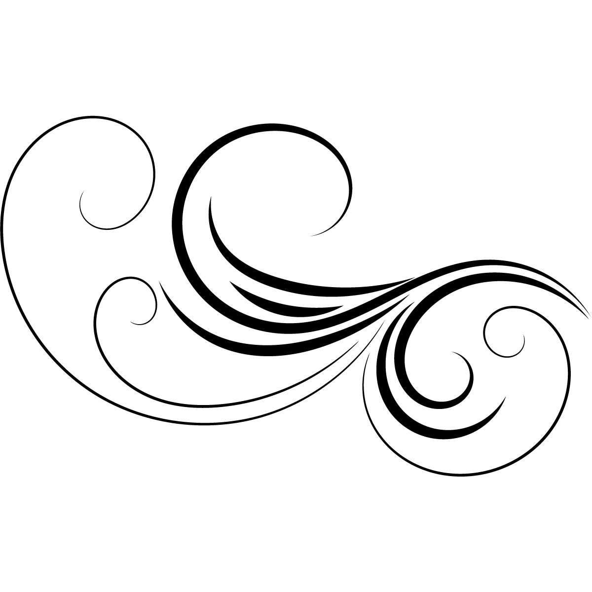 30 Wave Line Drawing Free Cliparts That You Can Download To You    