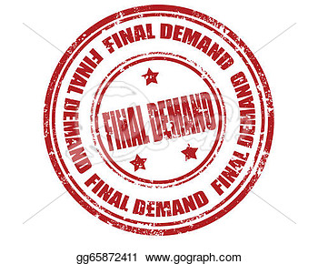 Clipart   Final Demand Stamp  Stock Illustration Gg65872411