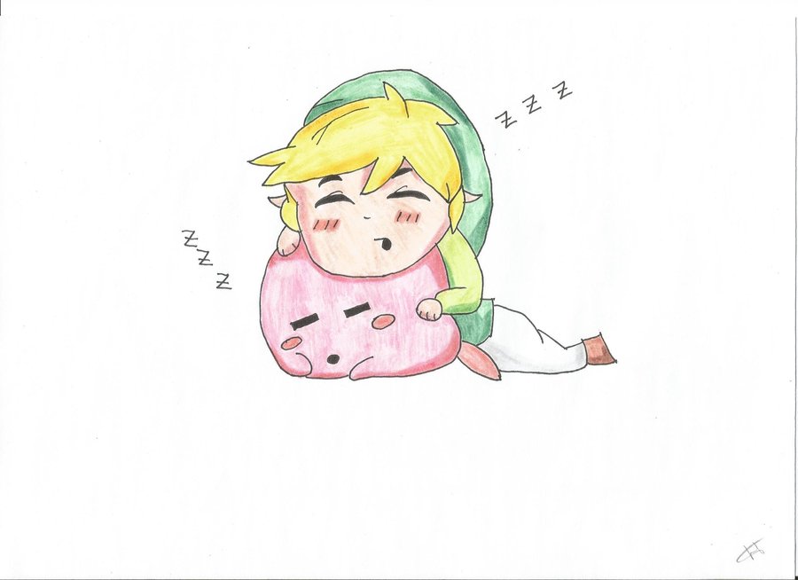 Cute Chibi Link And Zelda