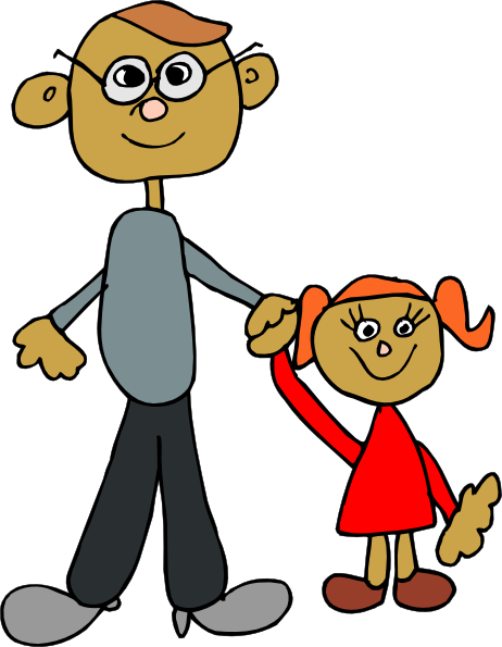 Dada And Daughter   Free Images At Clker Com   Vector Clip Art Online