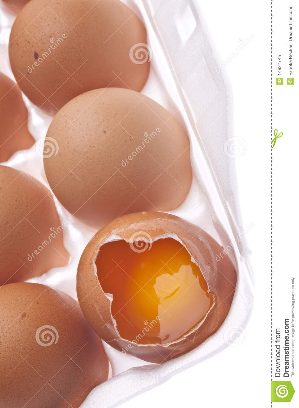 Fresh Organic Brown Eggs Cracked Royalty Free Stock Photo   Image