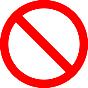 Just Say No Sign   Clipart Best