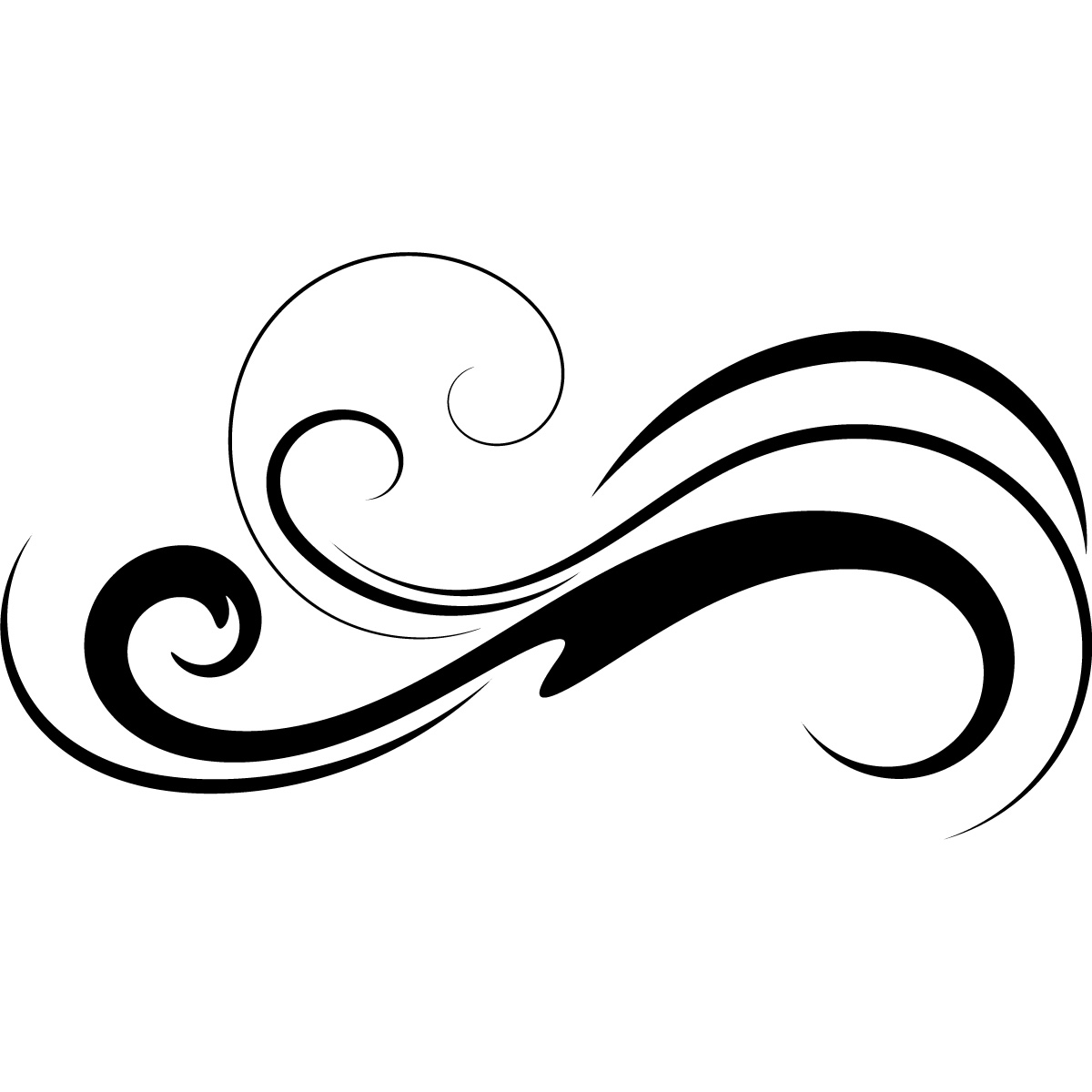 Line Drawing Of A Wave Free Cliparts That You Can Download To You