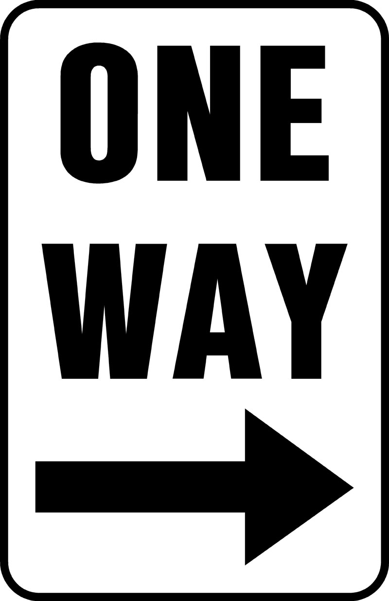 One Way Signs   Clipart Best
