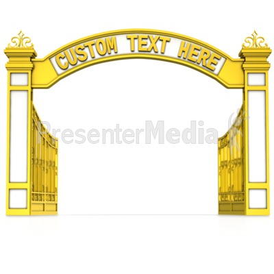 Open Gate Custom Text   Signs And Symbols   Great Clipart For