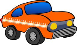 Orange Funny Car Clipart   Royalty Free Public Domain Clipart
