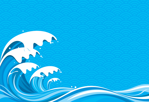 Surging Sea Wave Vector Backgrounds 05 Download Name Surging Sea Wave    