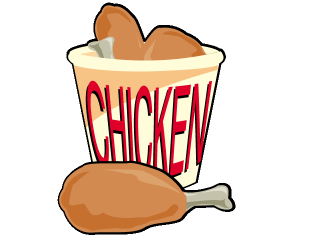 This Picture Depicts A Bucket Of Fried Chicken  A Drumstick With Brown