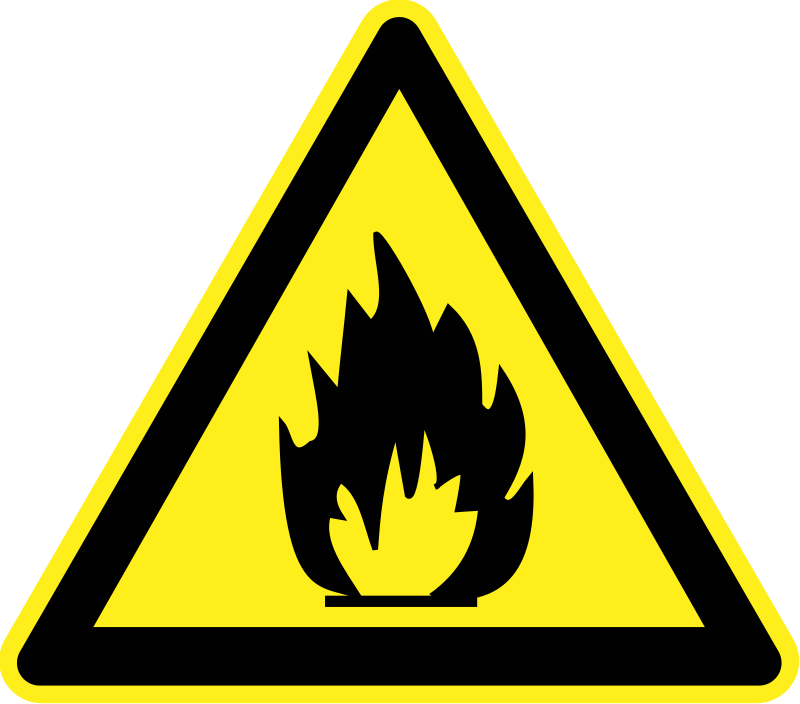 Warning Sign By H0us3s Yellow Triangular Fire Hazard Warning
