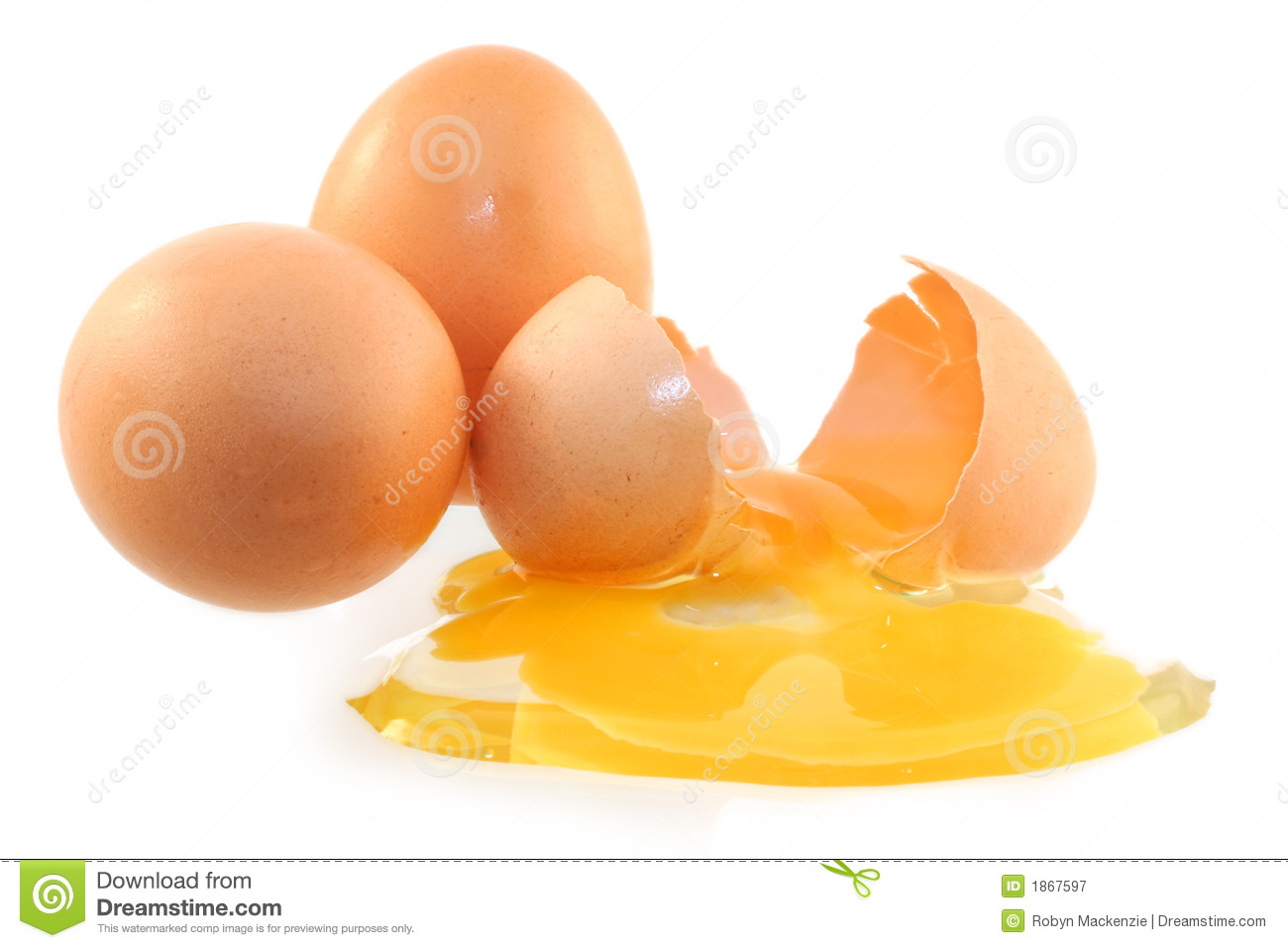 Whole And Cracked Eggs Royalty Free Stock Photography   Image  1867597