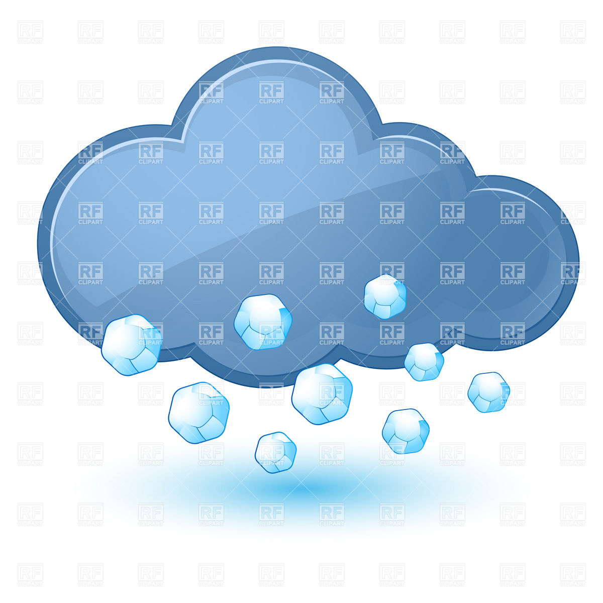 With Hail   Weather Icon Download Royalty Free Vector Clipart  Eps