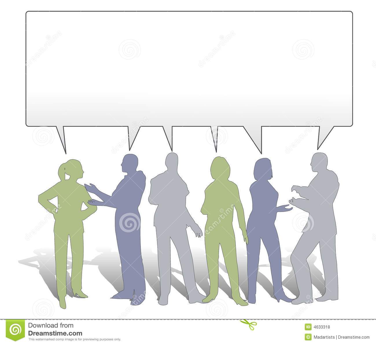 An Illustration Featuring A Group Of Business People Silhouettes In