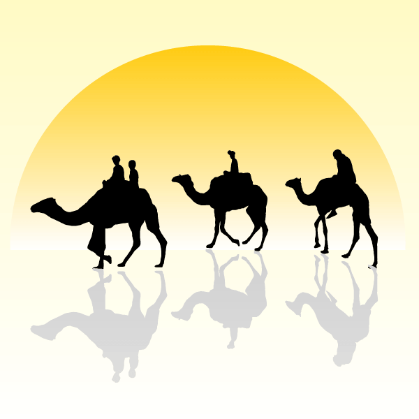 Camel Caravan Clipart Camel Caravan Silhouette With