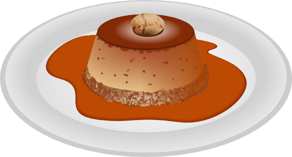 Caramel Dessert Clip Art At Clker Com   Vector Clip Art Online