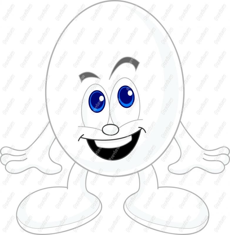Cartoon Egg Clip Art 175 Formats Included With This Cartoon