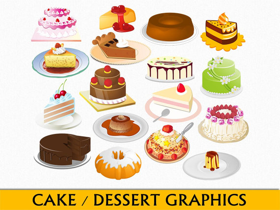 Dessert Clip Art Food Graphics Cake Clipart Scrapbook Cheesecake Torte