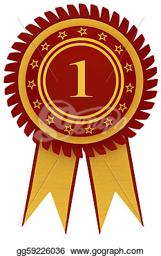 Drawing   Ribbon Awards For First Place  Clipart Drawing Gg59226036
