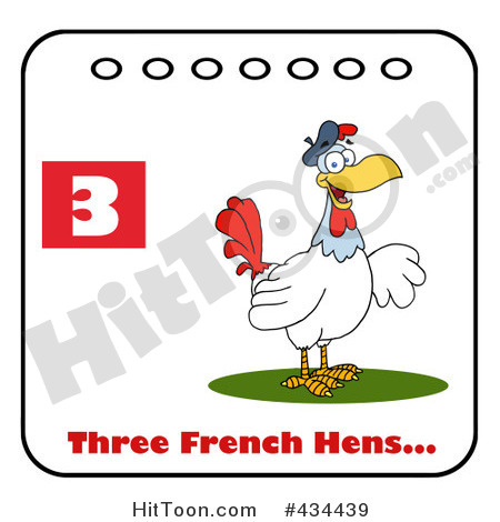 French Hens Clipart French Hens Clipart  1