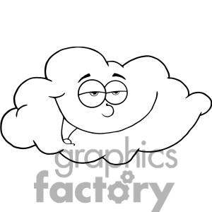 Happy Rain Cloud Clipart 4070 Happy Cloud Mascot 
