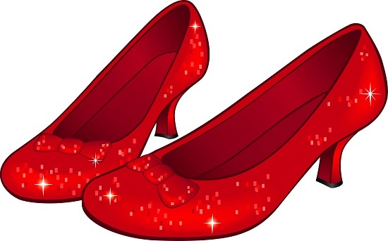 Pix For   Wizard Of Oz Ruby Slippers Clipart