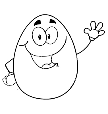 Royalty Free Rf Clipart Easter Egg Mascot Cartoon Vector