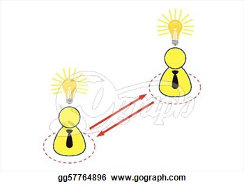 Sharing Ideas Illustration In Vector  Stock Clipart Gg57764896