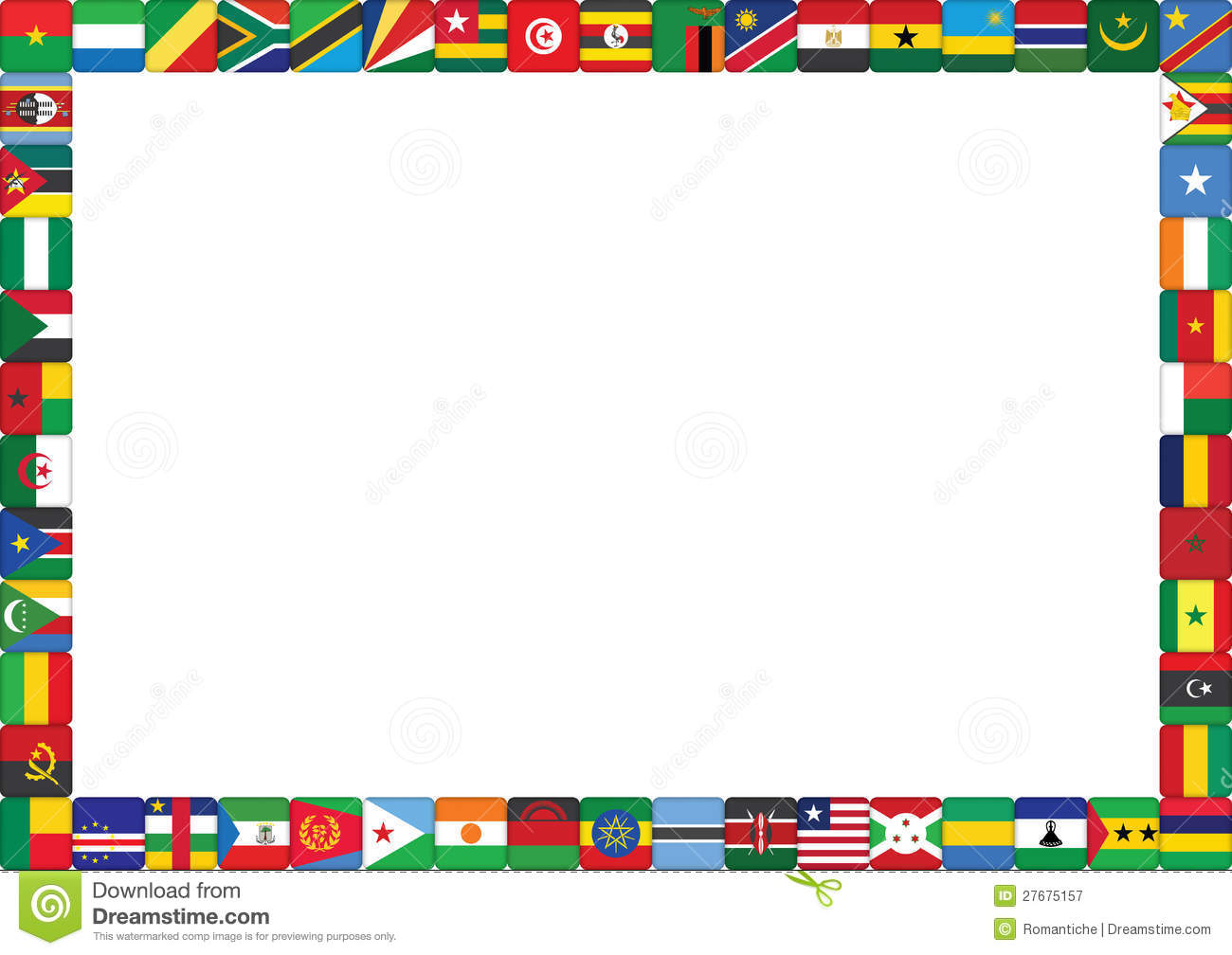African Countries Flags Royalty Free Stock Photography   Image