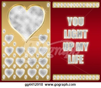 Clip Art   You Light Up My Life  Stock Illustration Gg4412918