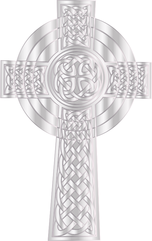 Clipart   Silver Celtic Cross 2