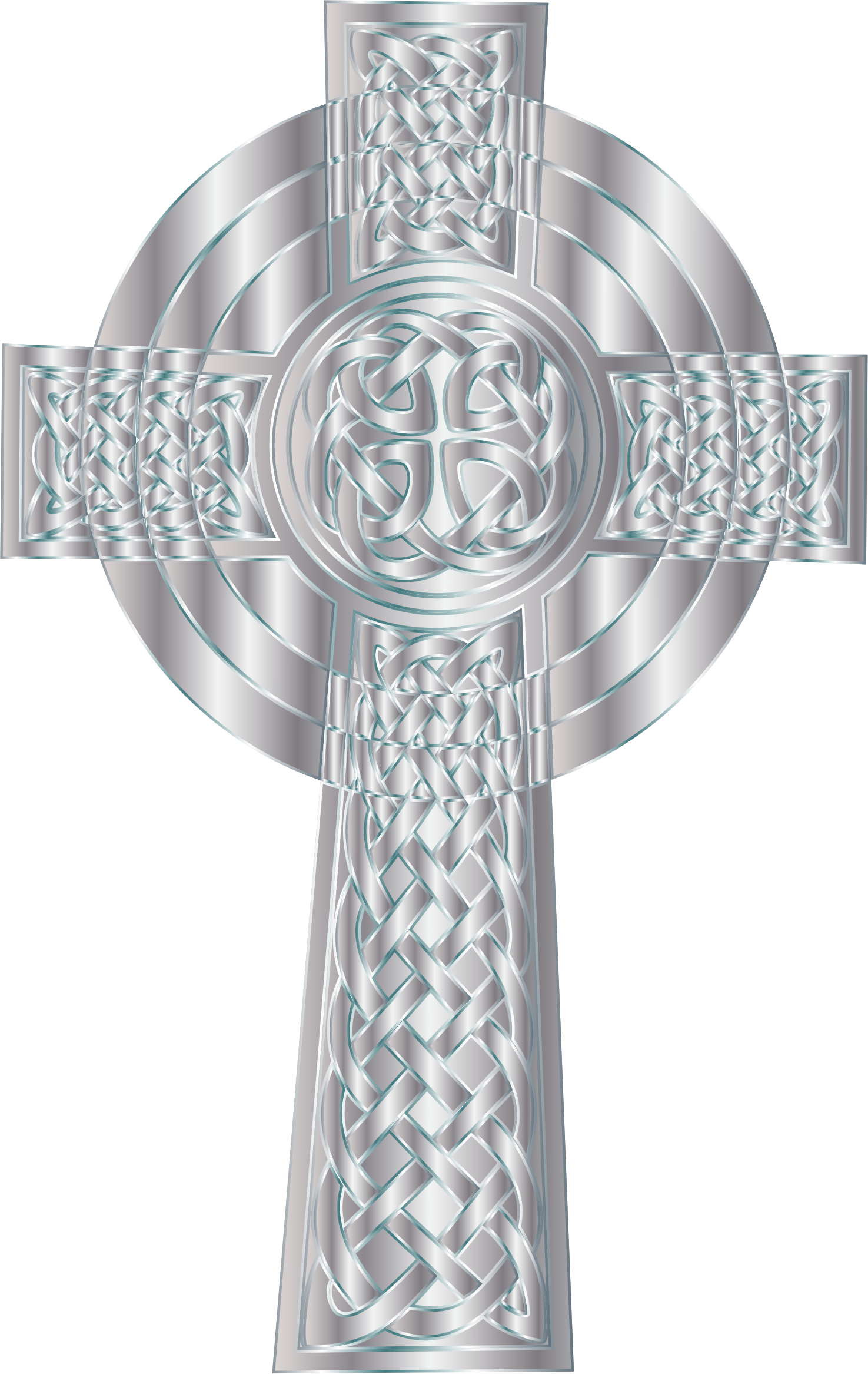 Clipart   Silver Celtic Cross 5