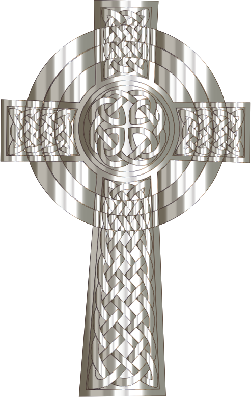 Clipart   Silver Celtic Cross