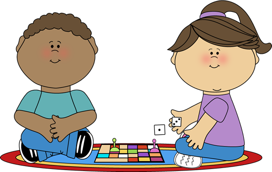 Kids Playing A Board Game Clip Art   Kids Playing A Board Game Vector