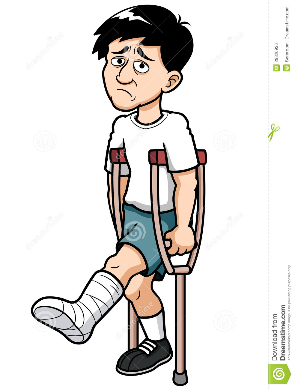 Man With A Broken Leg Royalty Free Stock Image   Image  29320936