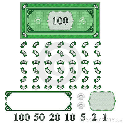 Play Money  Make Your Money Set  Royalty Free Stock Photography    