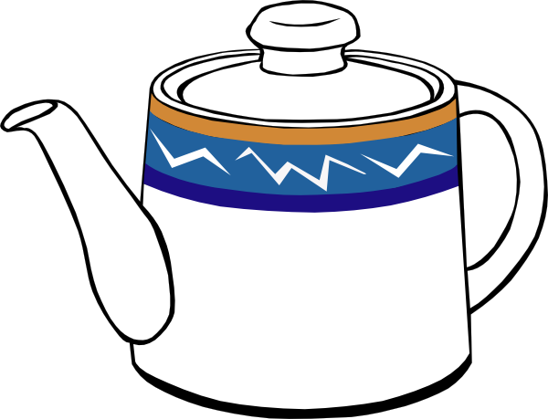 Porclain Tea Kettle Clip Art At Clker Com   Vector Clip Art Online