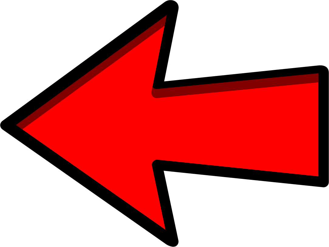 Red Arrow Left Pointing By Symbolicm