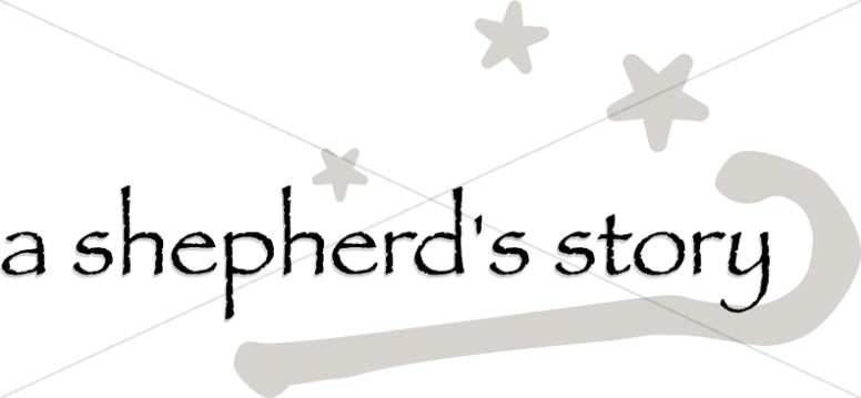 Shepherd S Story With Crook And Stars